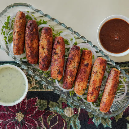 Chicken Seekh Kebab (12 pieces)