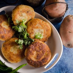 Frozen potato cutlets